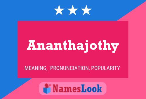 Poster del nome Ananthajothy