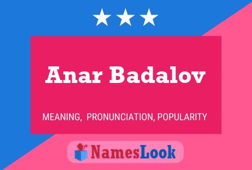 Poster del nome Anar Badalov