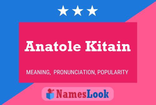 Poster del nome Anatole Kitain