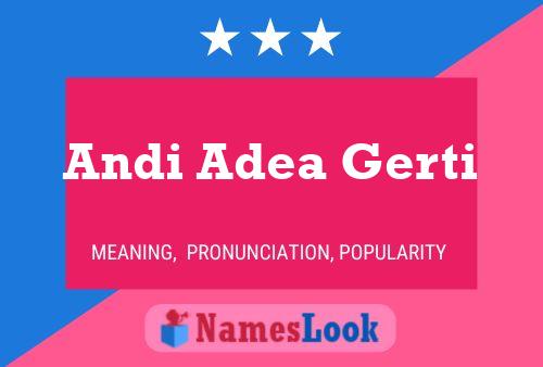 Poster del nome Andi Adea Gerti