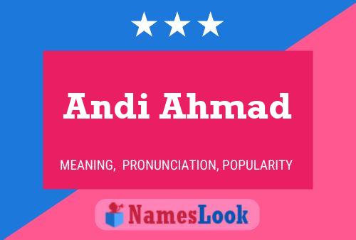 Poster del nome Andi Ahmad