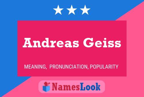 Poster del nome Andreas Geiss