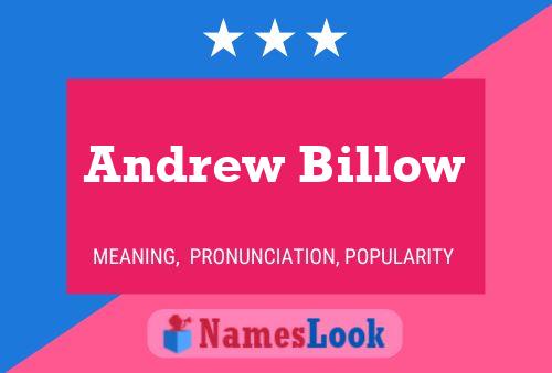 Poster del nome Andrew Billow