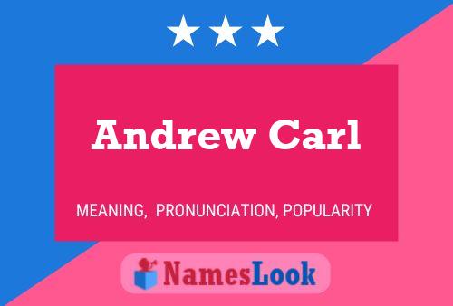 Poster del nome Andrew Carl