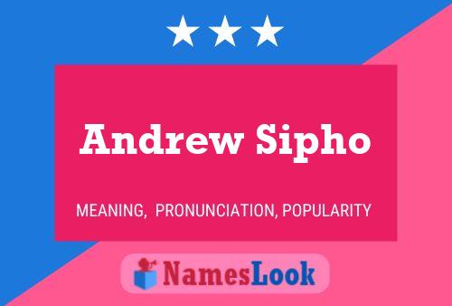 Poster del nome Andrew Sipho