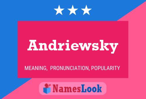 Poster del nome Andriewsky