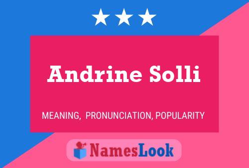 Poster del nome Andrine Solli