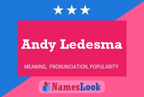 Poster del nome Andy Ledesma