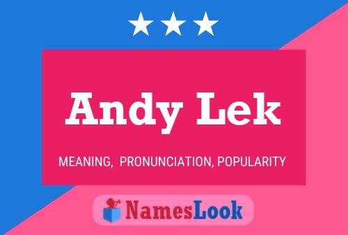 Poster del nome Andy Lek