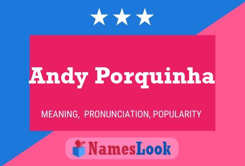 Poster del nome Andy Porquinha