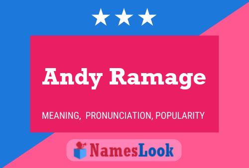 Poster del nome Andy Ramage