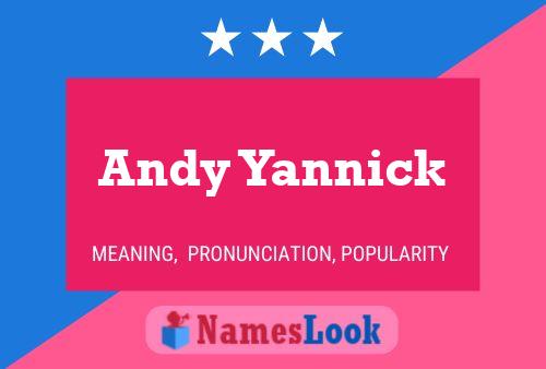 Poster del nome Andy Yannick