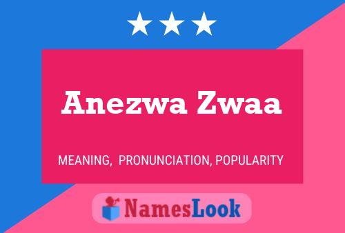 Poster del nome Anezwa Zwaa