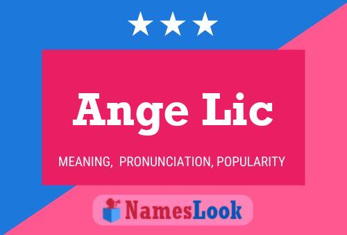 Poster del nome Ange Lic