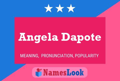 Poster del nome Angela Dapote