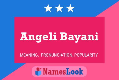 Poster del nome Angeli Bayani