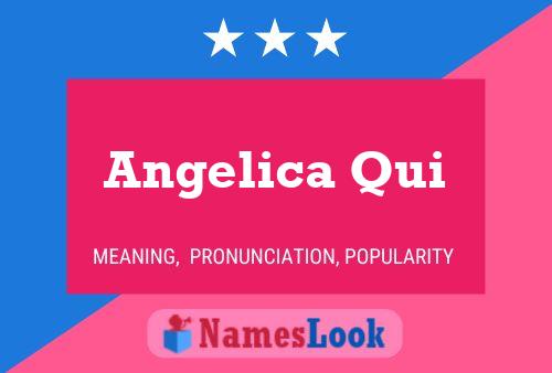 Poster del nome Angelica Qui