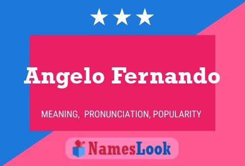 Poster del nome Angelo Fernando