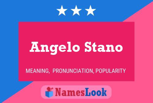 Poster del nome Angelo Stano