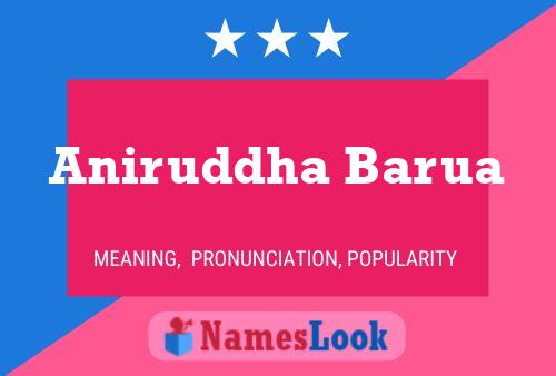 Poster del nome Aniruddha Barua