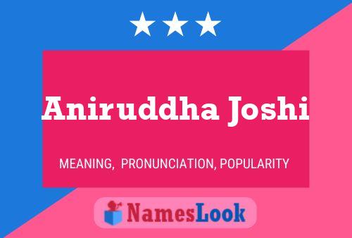 Poster del nome Aniruddha Joshi