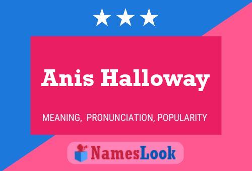 Poster del nome Anis Halloway