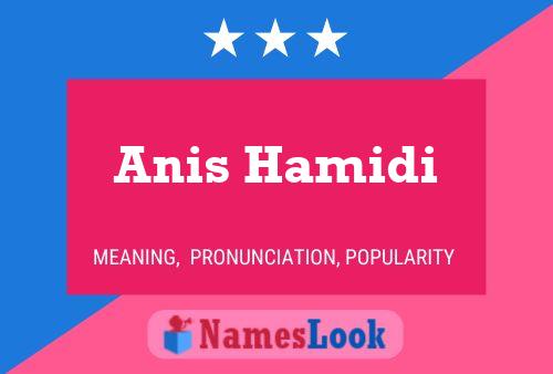 Poster del nome Anis Hamidi