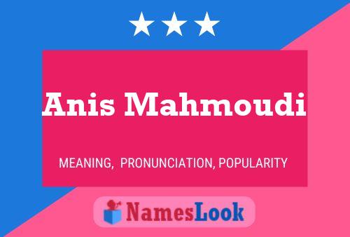 Poster del nome Anis Mahmoudi