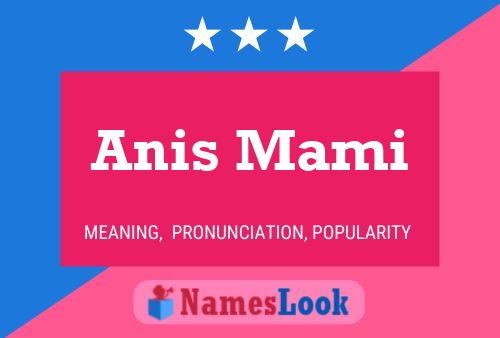 Poster del nome Anis Mami