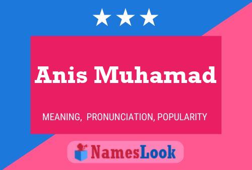 Poster del nome Anis Muhamad