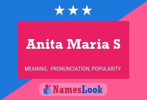 Poster del nome Anita Maria S