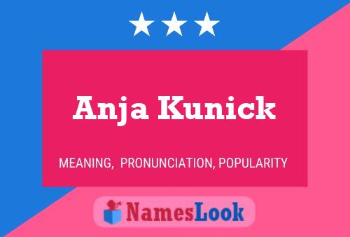 Poster del nome Anja Kunick