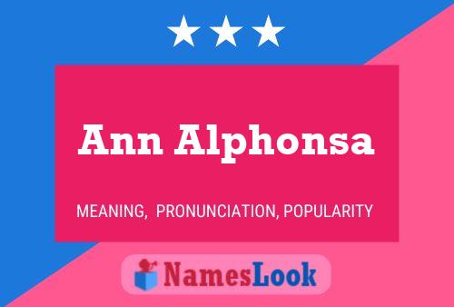 Poster del nome Ann Alphonsa