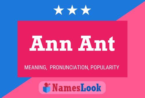 Poster del nome Ann Ant