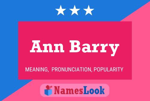 Poster del nome Ann Barry