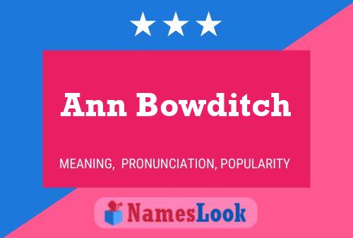 Poster del nome Ann Bowditch