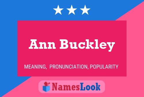 Poster del nome Ann Buckley