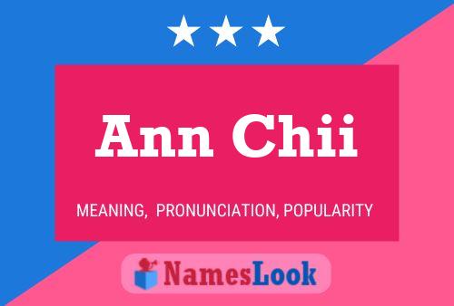 Poster del nome Ann Chii