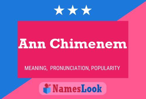 Poster del nome Ann Chimenem