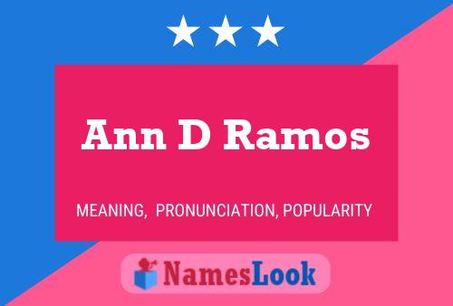 Poster del nome Ann D Ramos