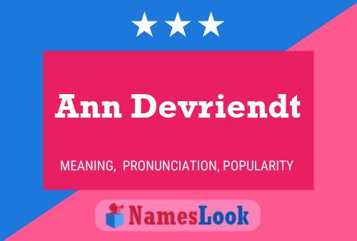 Poster del nome Ann Devriendt