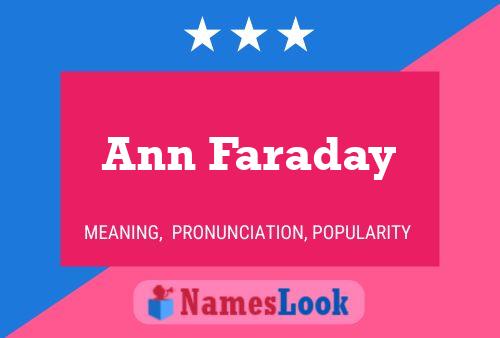 Poster del nome Ann Faraday