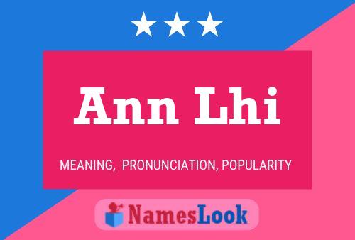 Poster del nome Ann Lhi