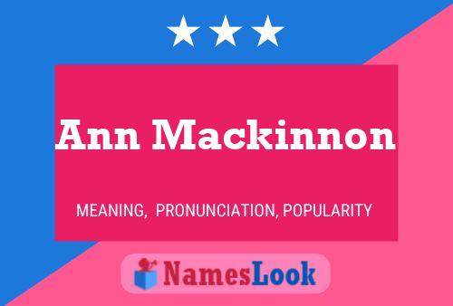 Poster del nome Ann Mackinnon