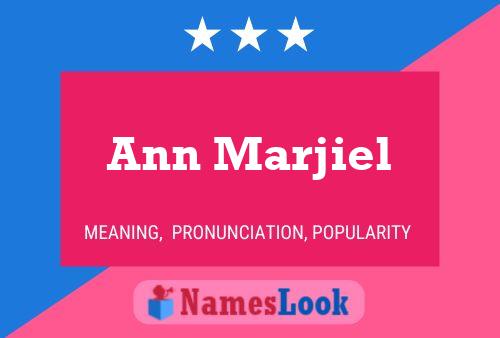 Poster del nome Ann Marjiel