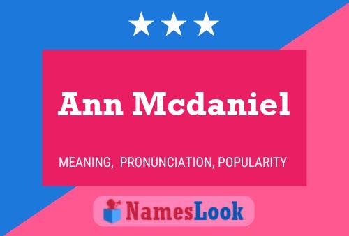 Poster del nome Ann Mcdaniel