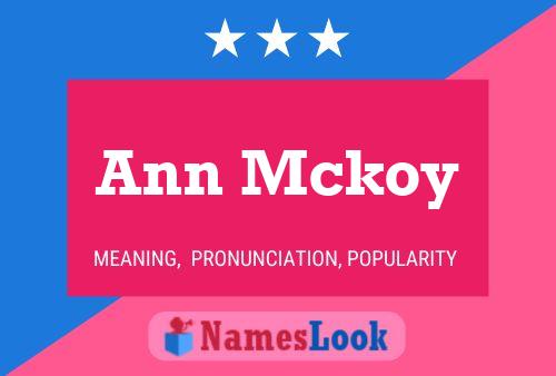 Poster del nome Ann Mckoy