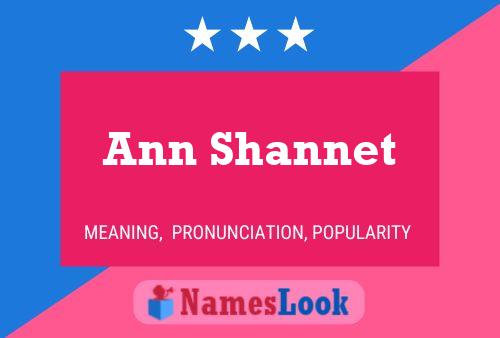 Poster del nome Ann Shannet