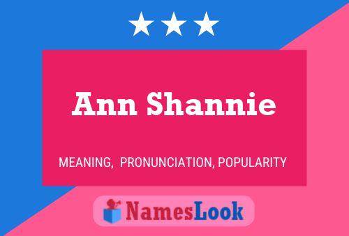 Poster del nome Ann Shannie