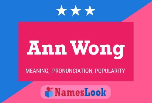 Poster del nome Ann Wong